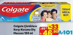 COLGATE ÇÜRÜKLERE KARŞI KORUMA DİŞ MACUNU 150 ML